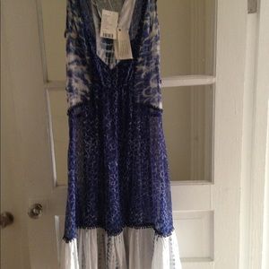 Meadow Rue (Anthropologie) Blue sleeveless dress